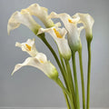 AR-570 PU Thick Material 65CM Artificial Calla Lily Arum Small Head 11CM for Home Decoration