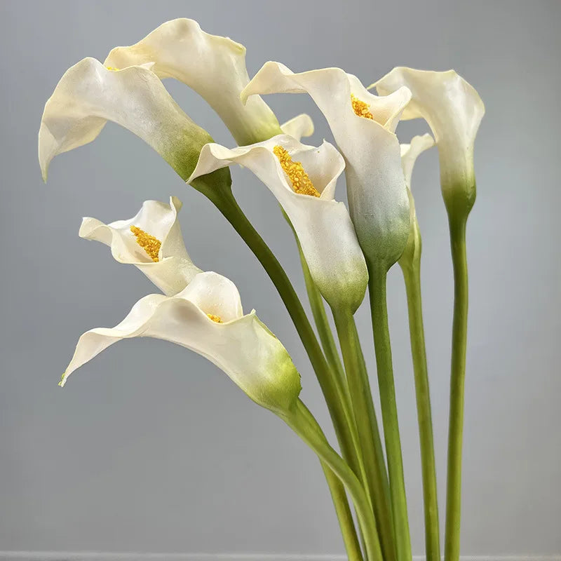 AR-570 PU Thick Material 65CM Artificial Calla Lily Arum Small Head 11CM for Home Decoration