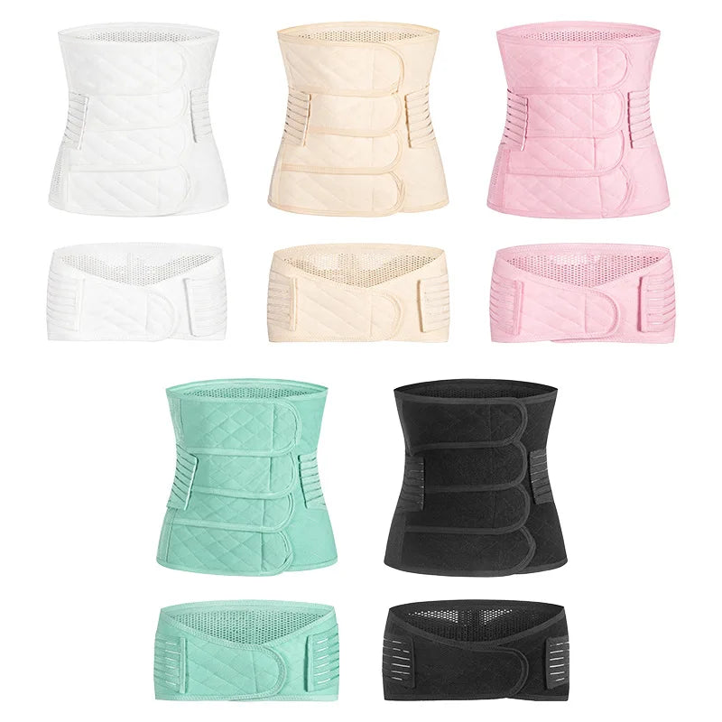 Custom Logo Anti-Bacterial Quick Dry Breathable Belly Binder Band Postpartum Recovery Belt Girdle