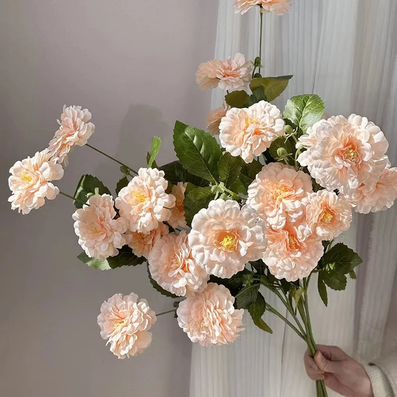 Z-0183 Exquisite Elegant Lovely Peony Graceful Beautiful Silk Artificial Flowers