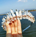 DIY Large Quantities Handmade Pearl Beads Gemstone Crystal Crown Princess Hair Band Souvenirs Gift