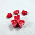 B-7025 DIY Love Heart Head Concave Plastic Mold Heart Shaped Silicone Candle Mould Atmosphere Aromatherapy Wax Mold Decoration
