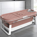 Bathroom 1.46m Portable Bath Tub Easy to Store Foldable Bathtub Adult Plastic Folding Adult Bathtub With Cover Massage Roller