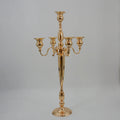 Wedding Props Crafts Metal Candlestick Iron Plated Golden Candle Holder Home Wedding Decoration