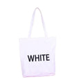 Wholesale Promotion Custom Printed Cotton Grocery Shopping Bag with Logo Cheap Letter Color Unique Design