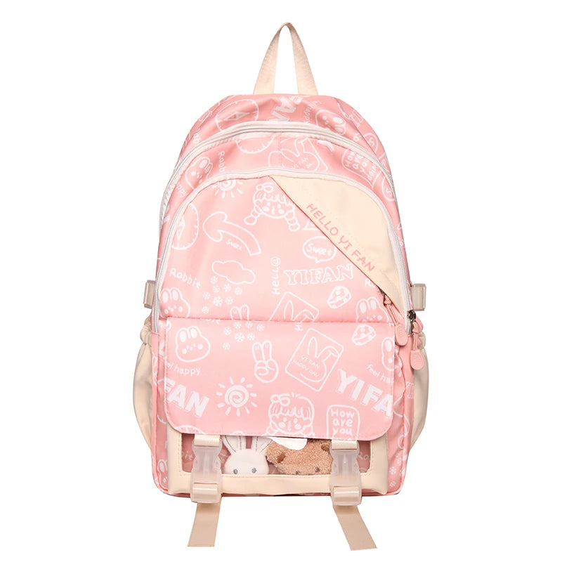 Student Schoolbag Female Ins Style Cute Korean Style Large Capacity Casual Backpack One Piece Dropshipping 3310