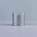 Aluminum Matte Silver Disc Top Cap Free Sample Shampoo Bottle Lid with Silver Line Free Design Lotion Bottle Cap