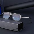 2024 Vintage Trendy square Men Sunglasses Metal Double Bridge Driving Eyewear
