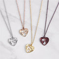 Valentine's Day 20mm World Map Stainless Steel Pendant Necklace Fine Jewelry Gold Cute Heart Map Travel Necklace for Wishing