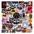 50PCS Cute Cartoon Bat Stickers for Kids Notebook Computer Guitar Luggage Decor