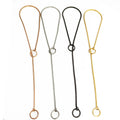 2024 Pet Dog Training Collar Luxury Golden Stainless Steel Metal Dog Snake Chain Collar