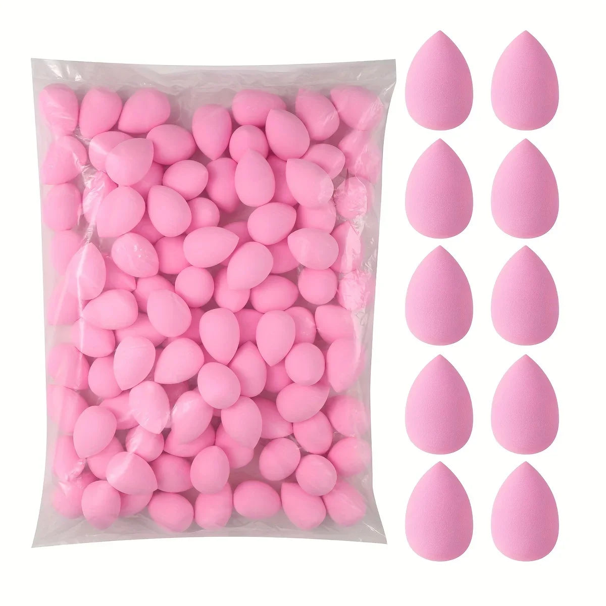 Oem Wholesales Beauty Eye Mini Multi-Color Beauty Makeup Sponge Latex-Free Water Drop Shape Bulk Foundation Powder Sponges
