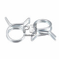 Zinc Plated Double Wire Spring Hose Clamp 6mm Motorcycle ATV Fuel Line Silicone Hose Tube Spring Clips