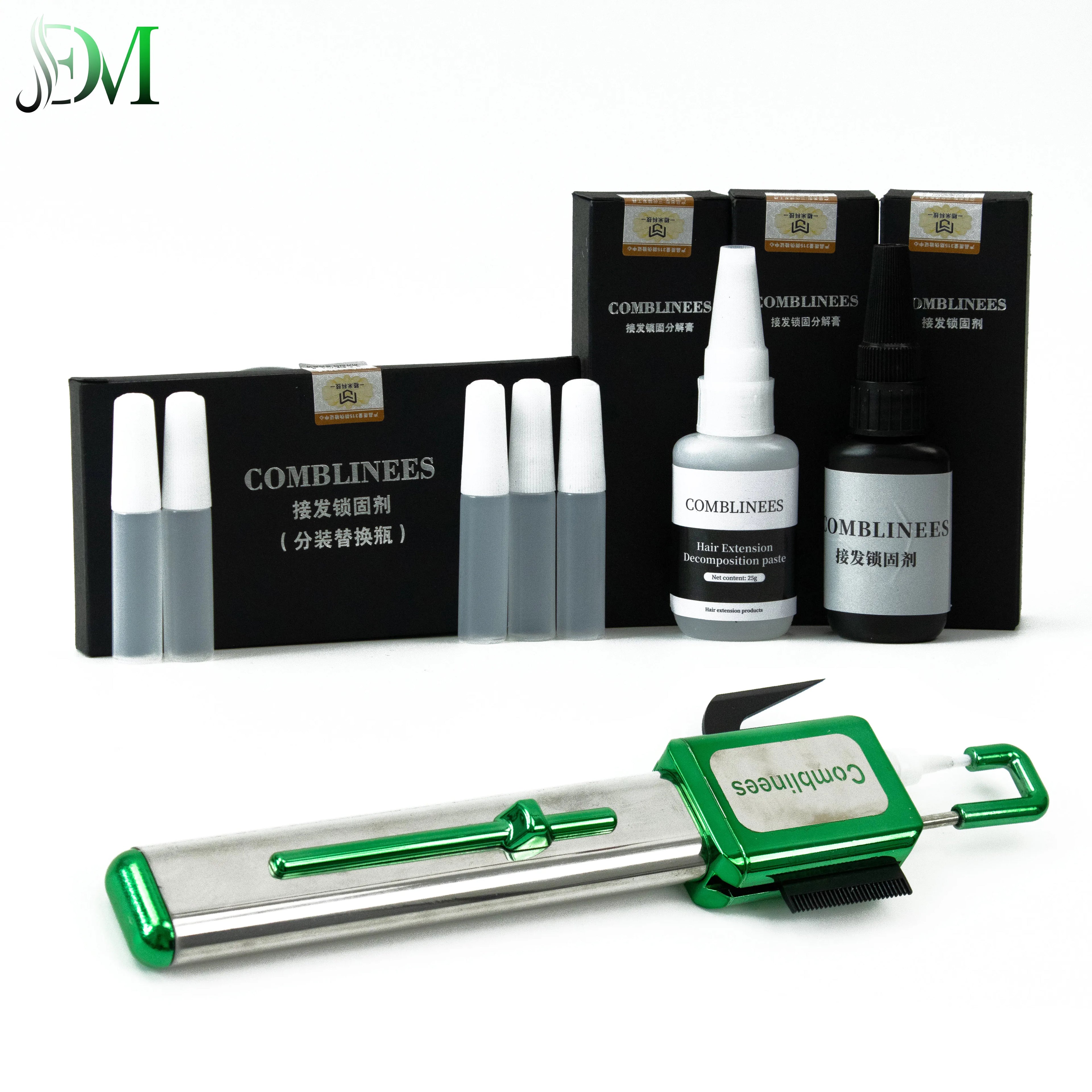 Innovative Design Invisible Cold Glue New v Pin Hair Extension Tool Long Lasting Fast Professional Machine for Hair Salon