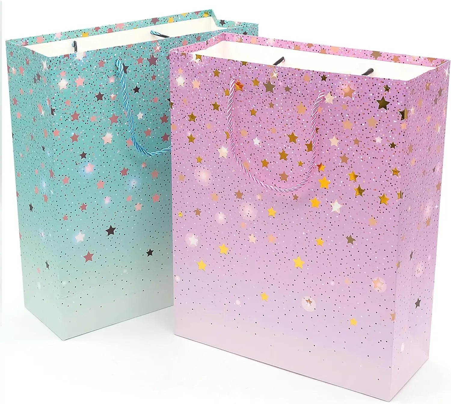 Wholesale Custom Luxury Kraft Eco Friendly Packaging Bag Paper Christmas Gift Bags Custom Logo