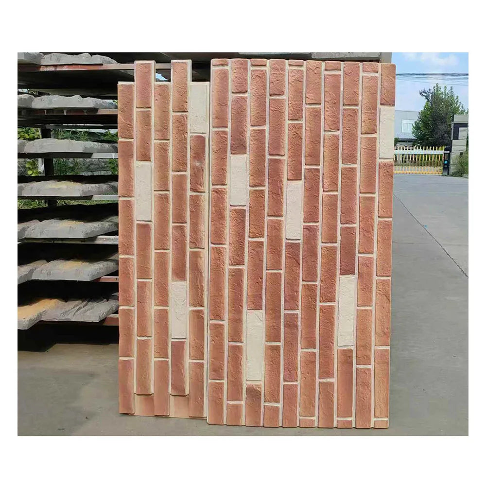 Novel Design Promotional Oem Good Price Facing Decorative Red Brick Culture Stone Tiles Brick for Exterior Wall House Cladding