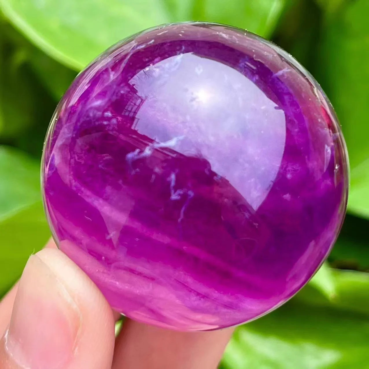 Natural Spiritual Healing Quartz Stone Purple Fluorite Spheres Feng Shui Home Decoration for Sale