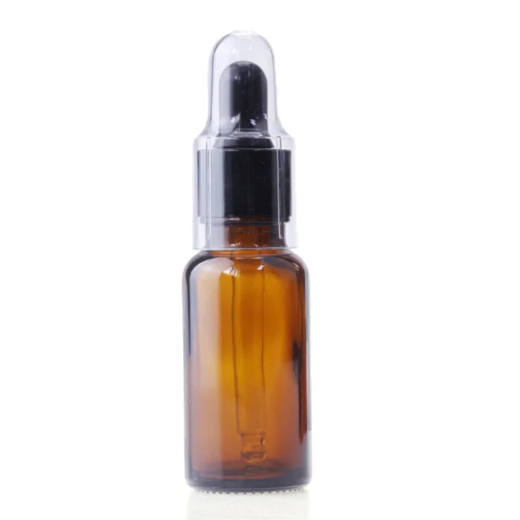 Custom logo Skincare Cosmetic Packaging 30ml 50ml 100ml Amber Brown Glass Dropper Essential Oil Bottle