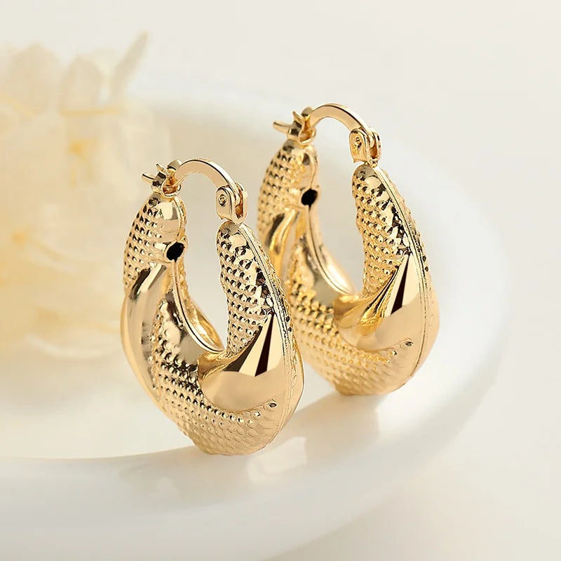 Fashion Jewelry Earrings Elegant Zircon Colored Drop Earrings 18K Gold-Plated Alloy Women'S Jewelry
