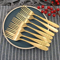 2022 O Hot Selling Gold Cutlery Fork Tableware Cutlery Set Stainless Steel