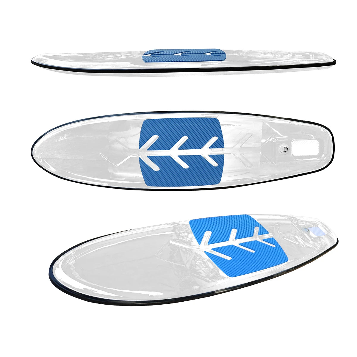 CE Certificated Clear SUP Paddle Board Transparent Stand-up Kayak