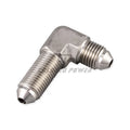 ColoredPower BKPP-03LSS Racing Parts 90 Degree AN3 to AN3 Stainless Steel Anodized Male Thread Flare Union Bulkhead Fittings