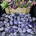 Wholesale Hot Sale  Fengshui Natural  Handmade Craft Polished Stone Dream Amethyst Freeform  for Gift