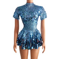 Party Dress Celebrate Birthday Dresses Women Sequins Bodycon Dress Nightclub Prom Stage Costume