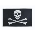 Ready Ship Custom 90x150cm Double-Line Curling Pirate Skull Crossbones Flag Polyester Custom Car Display 3x5ft Nylon Silk Custom