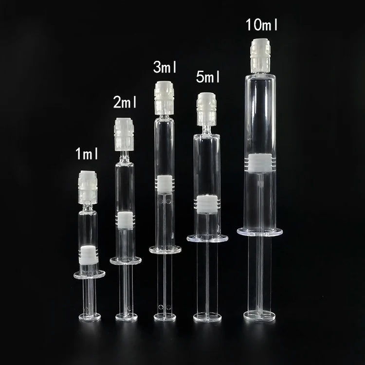 1ml 2ml 3ml 5ml 10ml PS Syringe Plastic Refillable Cosmetic Syringe