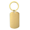 Custom QR Code KeyChain Blanks Stainless Steel Barcode Keychain ID Number Hotel Name Card Laser Engraving Metal Blank Key Chains