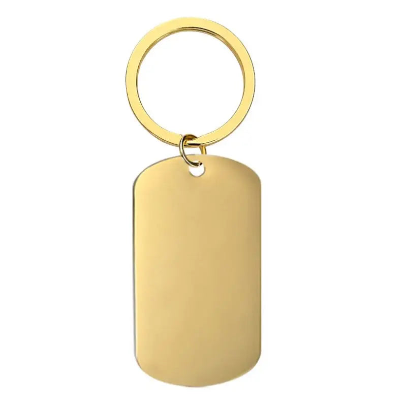 Custom QR Code KeyChain Blanks Stainless Steel Barcode Keychain ID Number Hotel Name Card Laser Engraving Metal Blank Key Chains