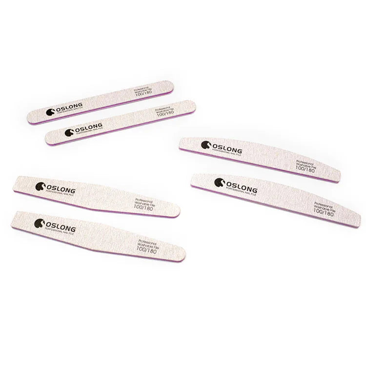 Custom Nail Beauty Files 100/180 Grit Professional Straight Type Japanese Zebra Nail File