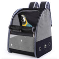 Parrot Breathable Panoramic Pet Backpack Outdoor Mesh Parrot Bird Large Carrier Folding Foldable Travel Backpack Bag Cage
