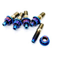 Large Inventory  Gr5 TI6Al4Vi M8x1.25 X45/40mm Titanium Alloy Automotive Exhaust Manifold Stud Bolts Nuts Washers Kit Set