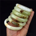 Wholesale Bangles Natural Afghan Jade Bangle Hand Carved Jade Bracelet Gift for Women