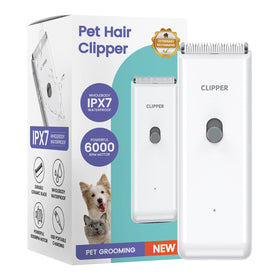 Premium Cordless Rechargeable Dog Clippers Stainless Steel Blade 110 240V for Home Pet Grooming