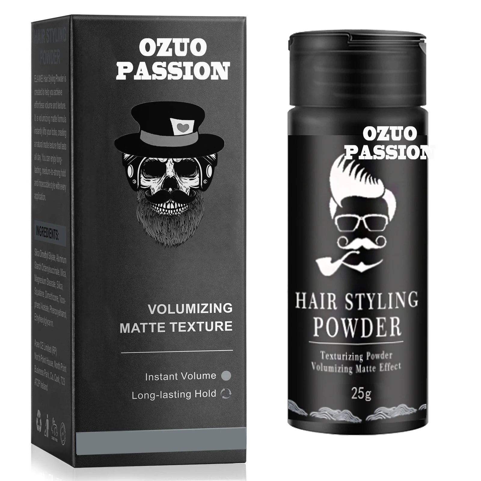 UUFINE Factory New Arrival Custom No Flaking Hair Volume Hair Styling Powder for Men