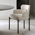 High Elastic Modern Minimalist Stainless Steel Velvet Upholstery Dining Chair Single Person Household Chair for Casual