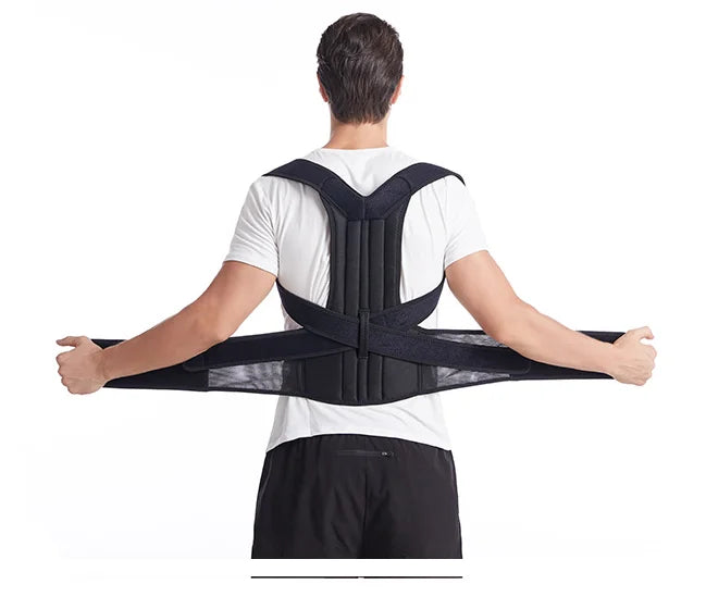 CW PTC001 Posture Corrector for Adult Adjustable Breathable Back Straightener Upper Back Brace for Clavicle Support
