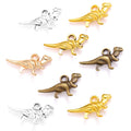 5Colors Alloy Dinosaur Charms for Bracelet Necklace Keychain Pendant DIY Handmade Jewelry Accessories Making 20*11mm D9345