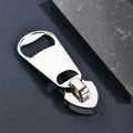 Large Zipper Beer Bottle Opener Creative Personalized Zinc Alloy Metal Magnetic Sticker Magnetic Beer Opener