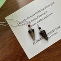 Real S925 Sterling Silver Crystal Perfume Bottle Pendant Necklace Women Girl Fine Jewelry