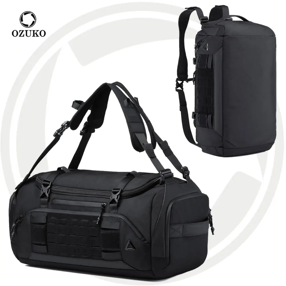 OZUKO 9779 50L Fashion Travel Laptop Backpacks for Men Casual Weekender Duffle Bag Business Backpack With Shoe Compartment
