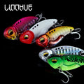 CHILENT 1pcs Fishing Lure Metal VIB Blade Bait 7g 12g 14g 20g 3D Eyes Hard Bite VIB Bass Spoon Spinner Sinking Bite Tackle