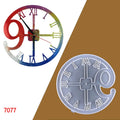 Early Riser New DIY Crystal Epoxy Resin Number 9 Clock Silicone Mold for Epoxy Resin Jewelry Making Wall Clock Moulds