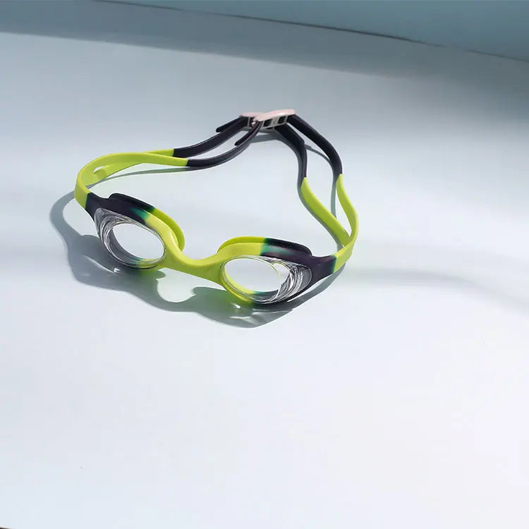 Professional High-quality UV Protection Anti-Fog Swimming Pool Swim Goggles Fashionable Rainbow Color Silicone PC Material