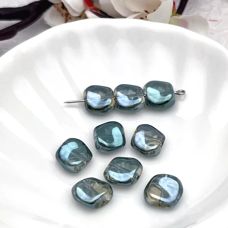 11MM Crystal Glossy Glass Beads with 1MM Hole Round Shape OEM/ODM for Bracelet Earring Necklace Jewelry Making