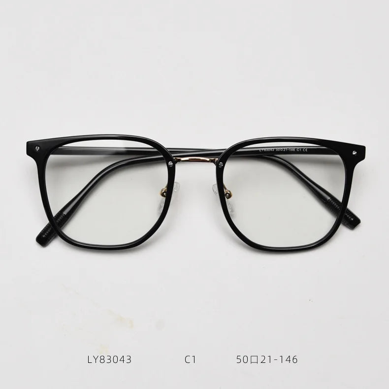 2025 Optical Fashion Alloy TR90 Men Glasses Frame Women Retro Square Ultralight Prescription Spectacles Frames