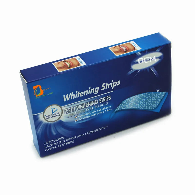 Teeth Whitening Strips Double Care Charcoal Coconut Mint Fast Effective Convenient Transparent 11.5x6.5cm Glycerin Material Safe